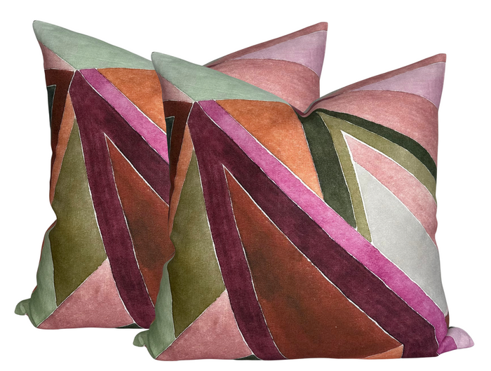 Dekowe Roulade Pillow Cover In Rose