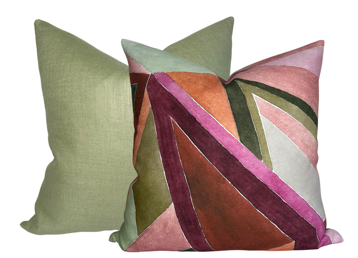 Dekowe Roulade Pillow Cover In Rose