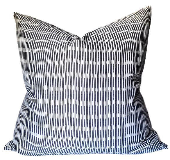 dekowe Sanjana Stripe Pillow Cover in Grey