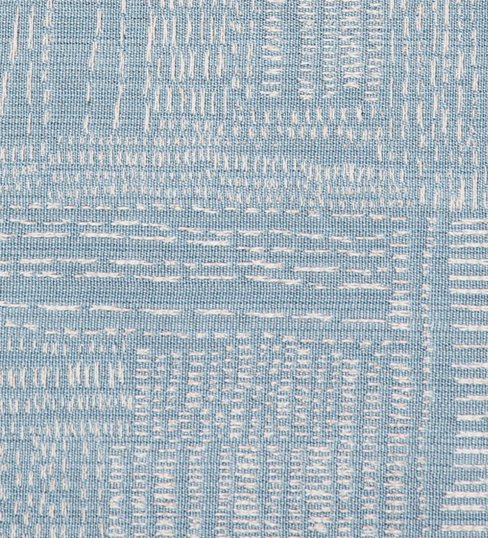 Dekowe Sashiko Pillow Cover In Pale Mist Blue