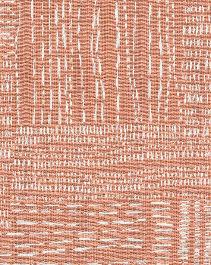 Dekowe Sashiko Pillow Cover In Tangerine