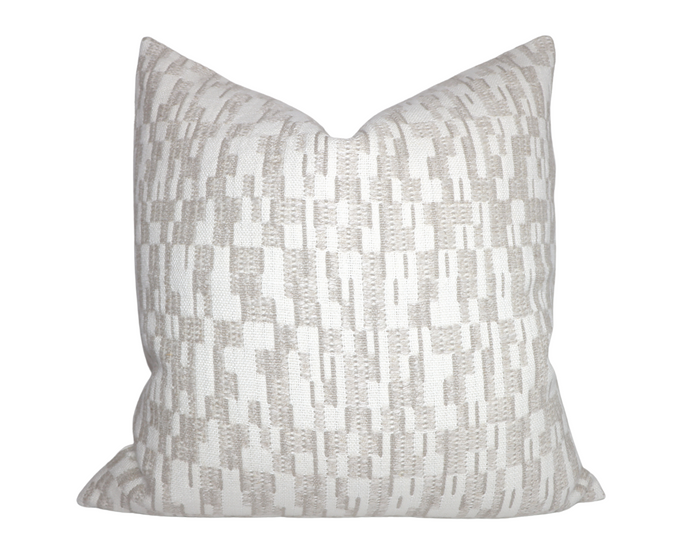dekowe Saya Pillow Cover in Beige Designer Pillows
