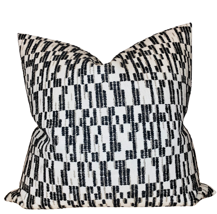 dekowe Saya Pillow Cover in Black Designer Pillows