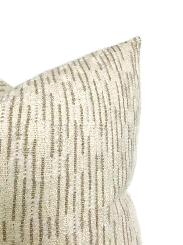 Dekowe Saya Pillow Cover In Tan Designer Pillows
