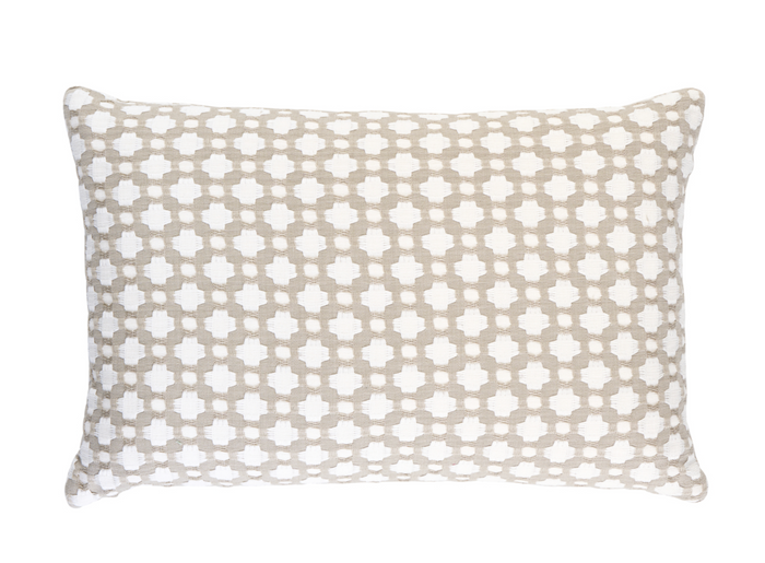 dekowe Schumacher Betwixt Pillow Cover in Stone