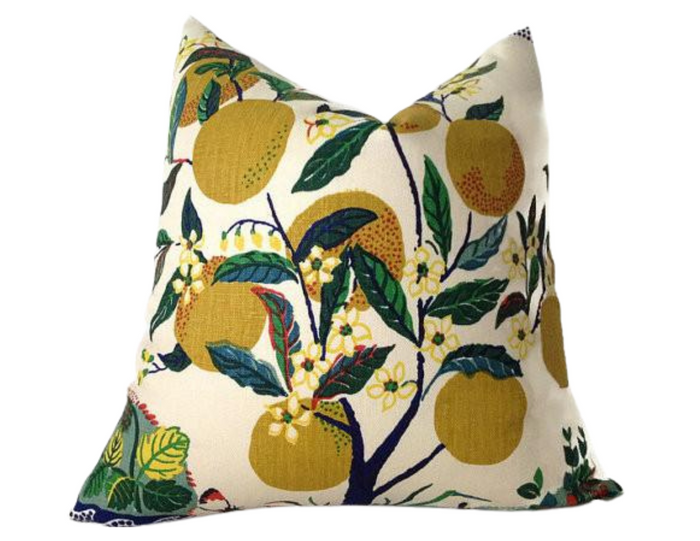 Dekowe Schumacher Citrus Garden Pillow Cover