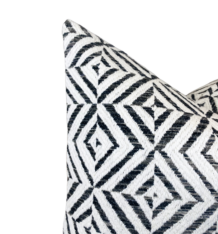Dekowe Schumacher Jubilee Pillow Cover In Charcoal