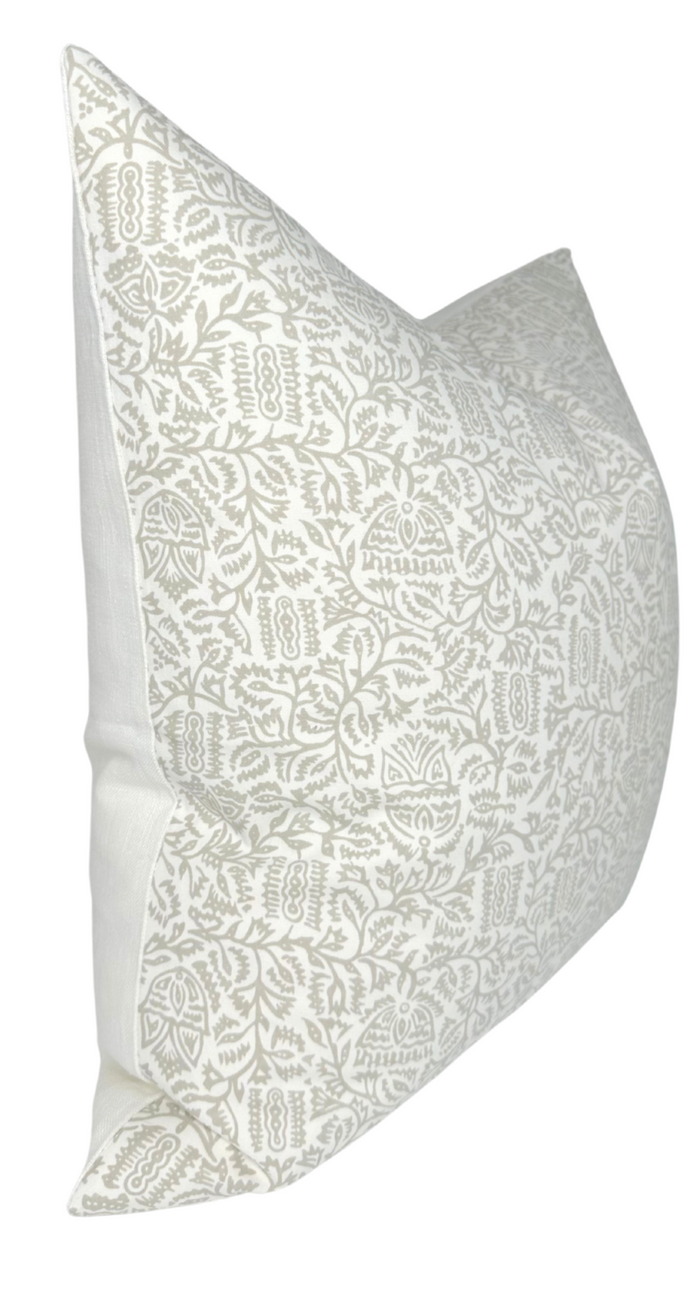 Dekowe Schumacher Morris Pillow Cover In Taupe