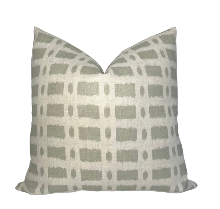 dekowe Schumacher Townline Pillow Cover in Sage