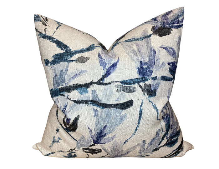 dekowe Shangri La Lino Pillow Cover in Graphite