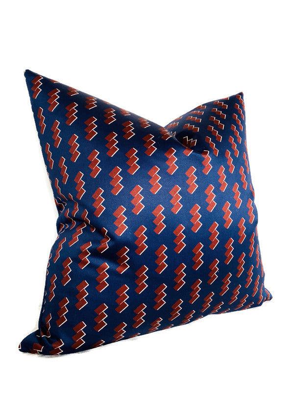 Dekowe Shono Pillow Cover In Blue Designer Pillows