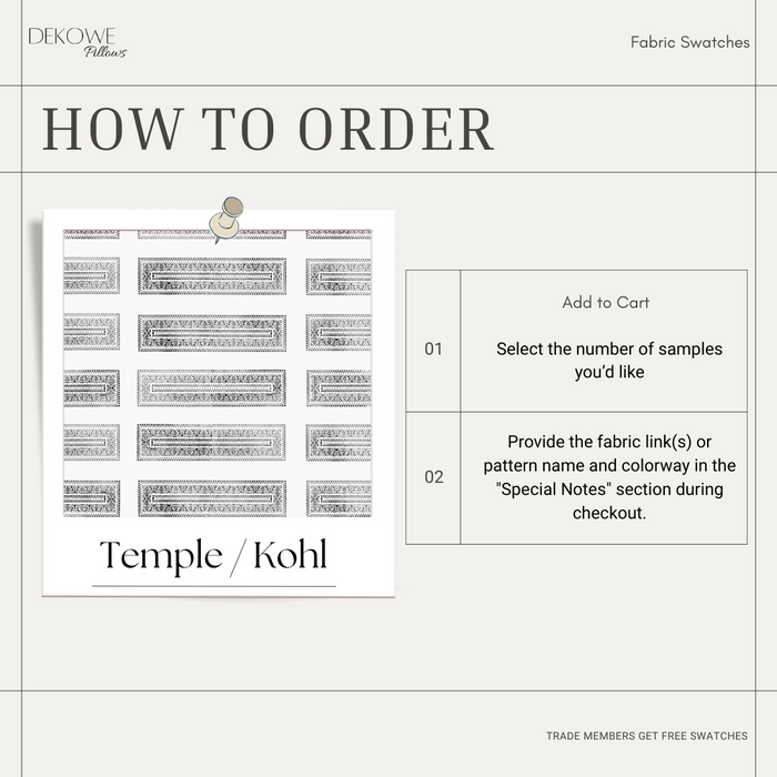 Dekowe Swatches / Fabric Samples