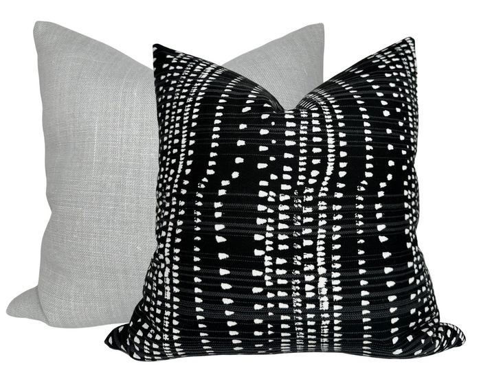 Dekowe Thibaut Cape Town Pillow Cover In Black