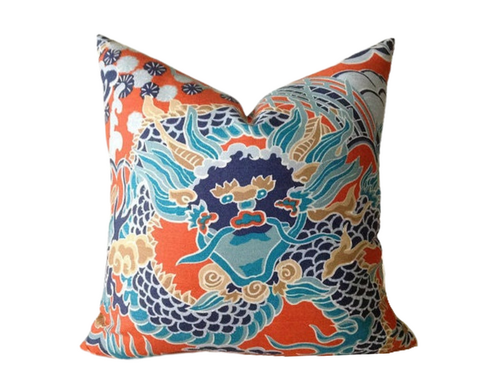 dekowe Thibaut Imperial Dragon Pillow Cover