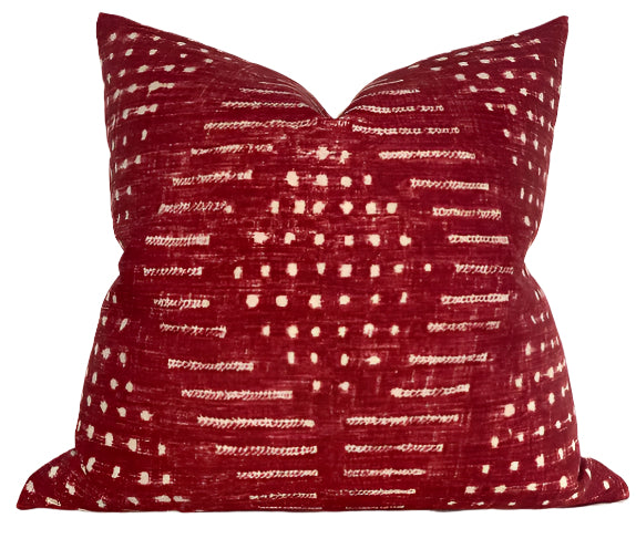 dekowe Thibaut Mali Pillow Cover in Red
