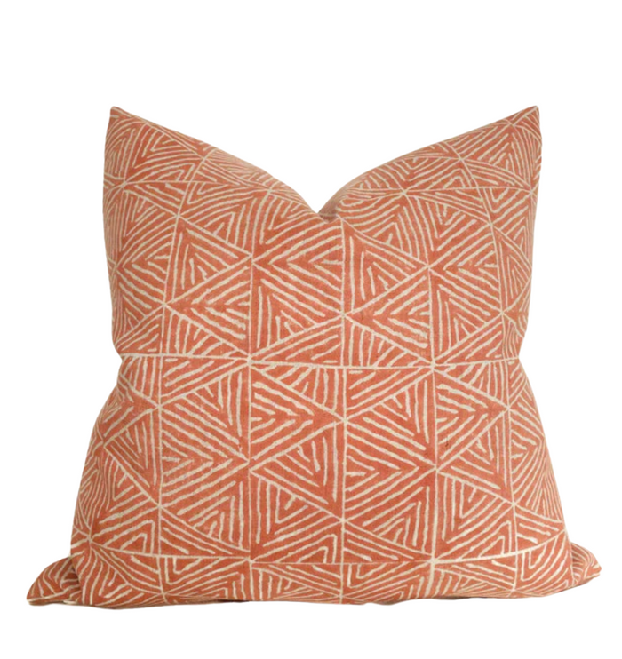 dekowe Thibaut Mombasa Pillow Cover in Cinnamon