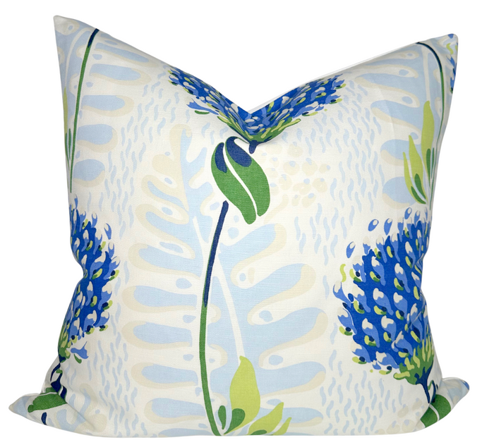 dekowe Thibaut Tiverton Pillow Cover in Blue