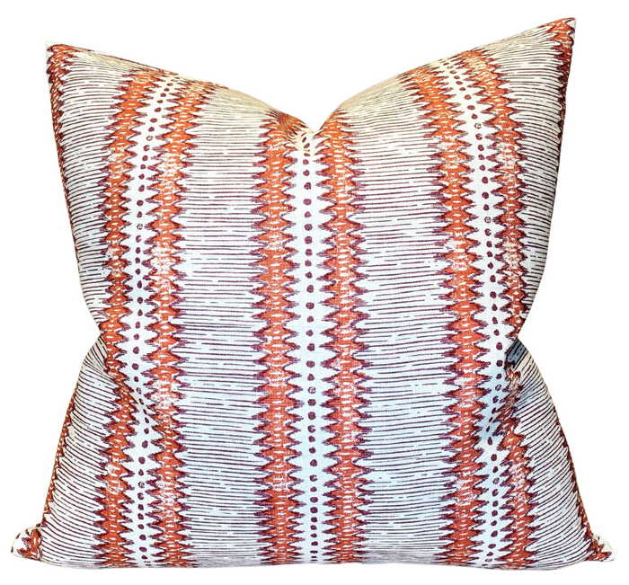 dekowe Tribal Stripe Pillow Cover in Porphery