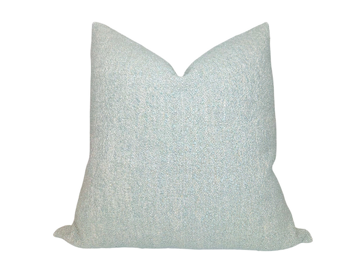 dekowe Vail Boucle Pillow Cover in Blue