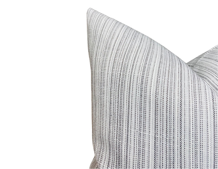 Dekowe Veranda Strie Pillow Cover In Grey
