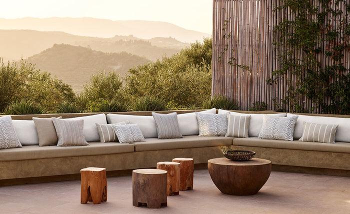 Dekowe Veranda Zigzag Pillow Cover In Silverbirch