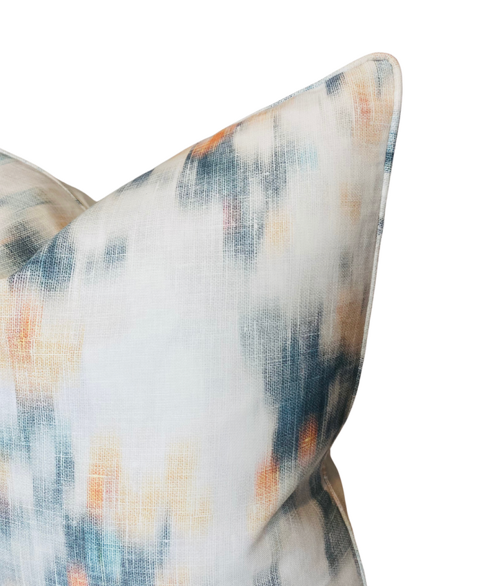 Dekowe Wild Garden Pillow Cover In Mandarin