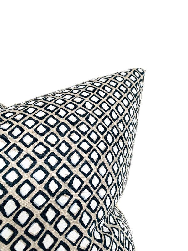 Dekowe Diamond Buti Pillow Cover In Chalk Walter G Textiles