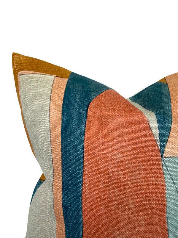 Dekowe District Pillow Cover In Apricot Kelly Wearstler Textiles