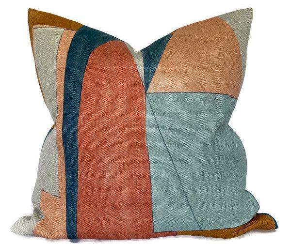 dekowe District Pillow Cover in Apricot Kelly Wearstler Textiles