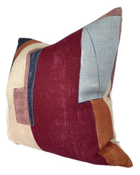 Dekowe District Pillow Cover In Claret Kelly Wearstler Textiles