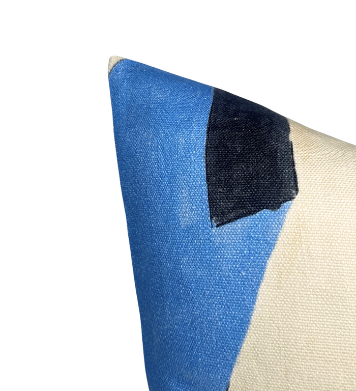 Dekowe District Pillow Cover In Cobalt Kelly Wearstler Textiles