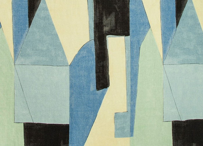 Dekowe District Pillow Cover In Cobalt Kelly Wearstler Textiles