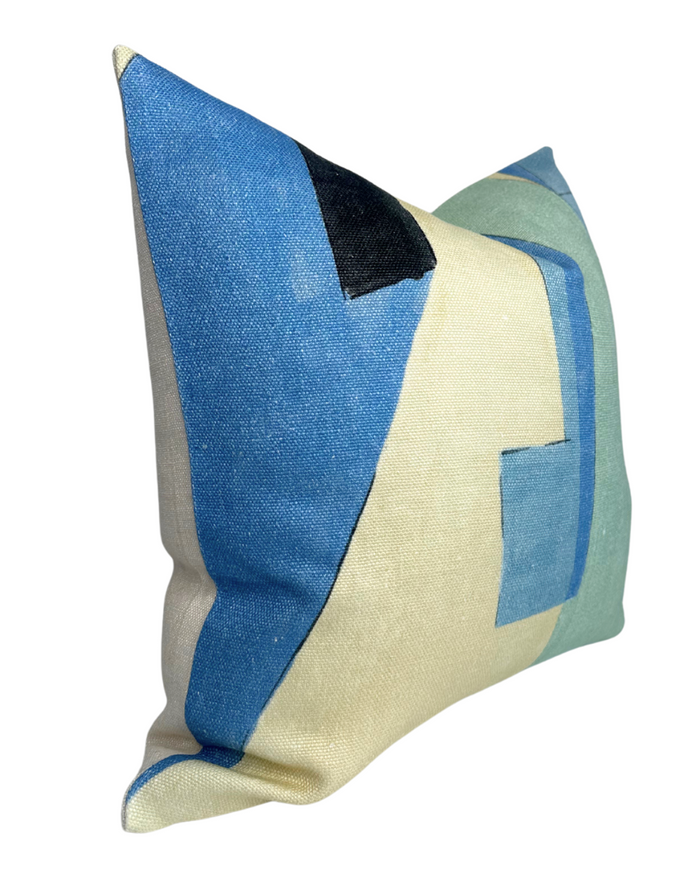 Dekowe District Pillow Cover In Cobalt Kelly Wearstler Textiles