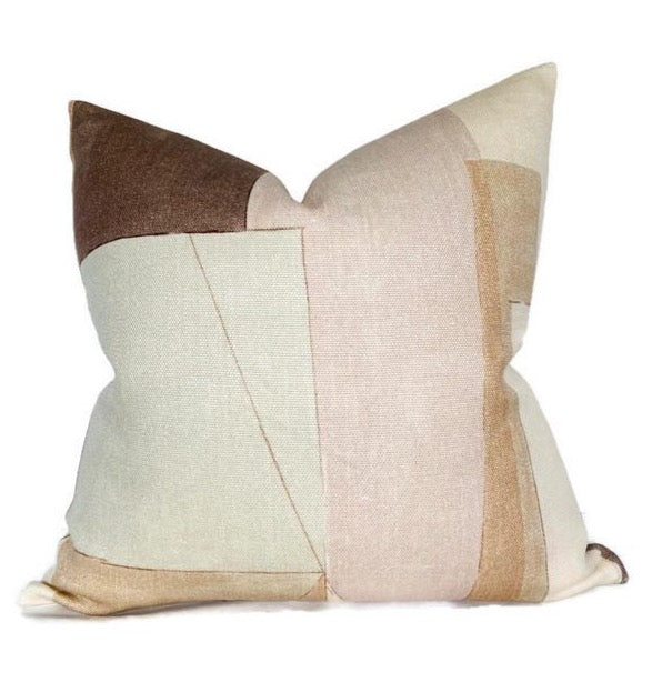dekowe District Pillow Cover in Silt Brown Kelly Wearstler Textiles