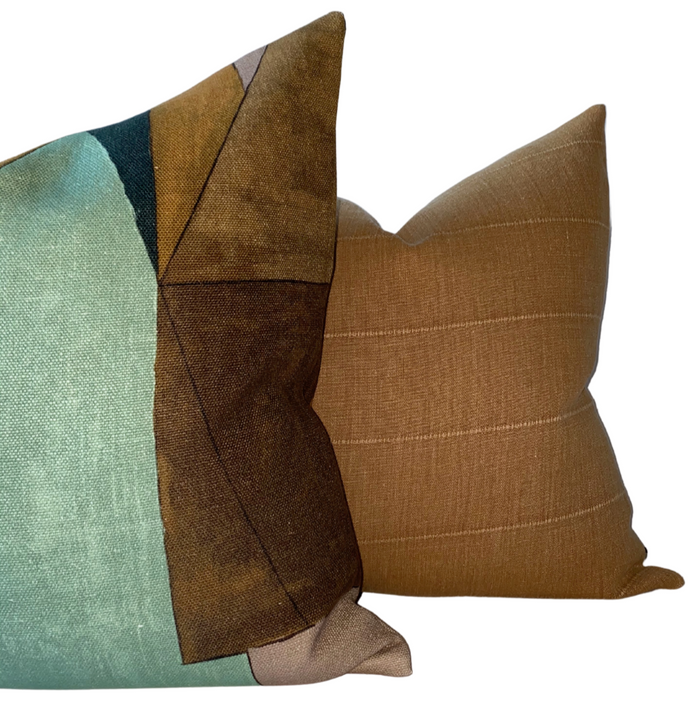 Dekowe District Pillow Cover In Tobacco Kelly Wearstler Textiles