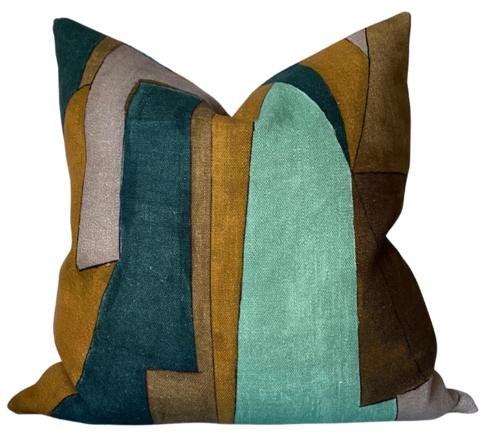 dekowe District Pillow Cover in Tobacco Kelly Wearstler Textiles