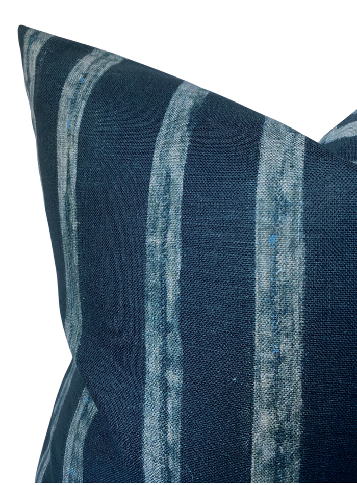 Dekowe Drift Pillow Cover In Indigo McLaurin + Piercy Textiles
