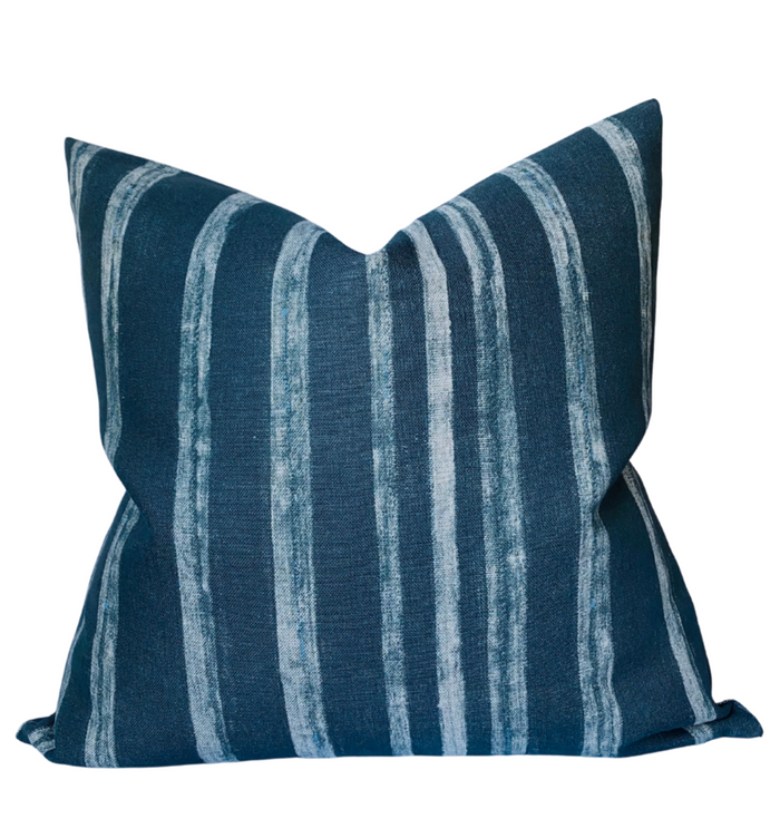 dekowe Drift Pillow Cover in Indigo McLaurin + Piercy Textiles