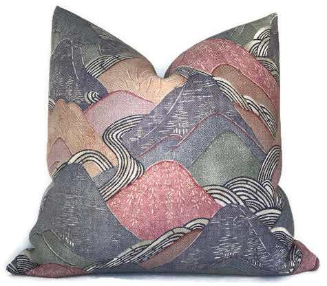 dekowe Edo Pillow Cover in Opal Kelly Wearstler Textiles