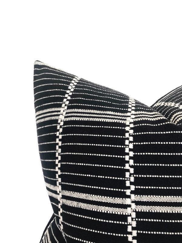 Dekowe Elliot Pillow Cover In Black Zak + Fox Textiles