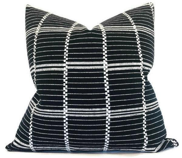 dekowe Elliot Pillow Cover in Black Zak + Fox Textiles
