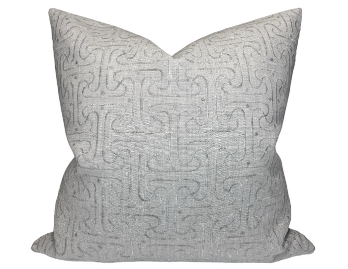 dekowe Etude Pillow Cover in Grey Kerry Joyce Textiles