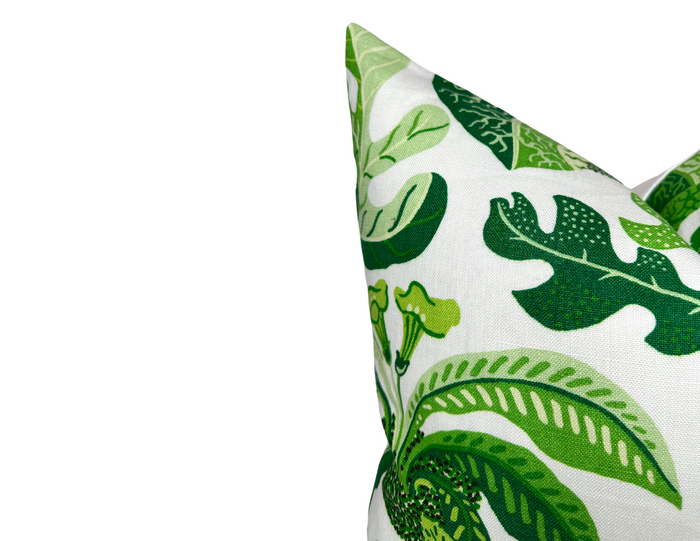 Dekowe Exotic Butterfly Pillow Cover In Leaf Green Schumacher Textiles