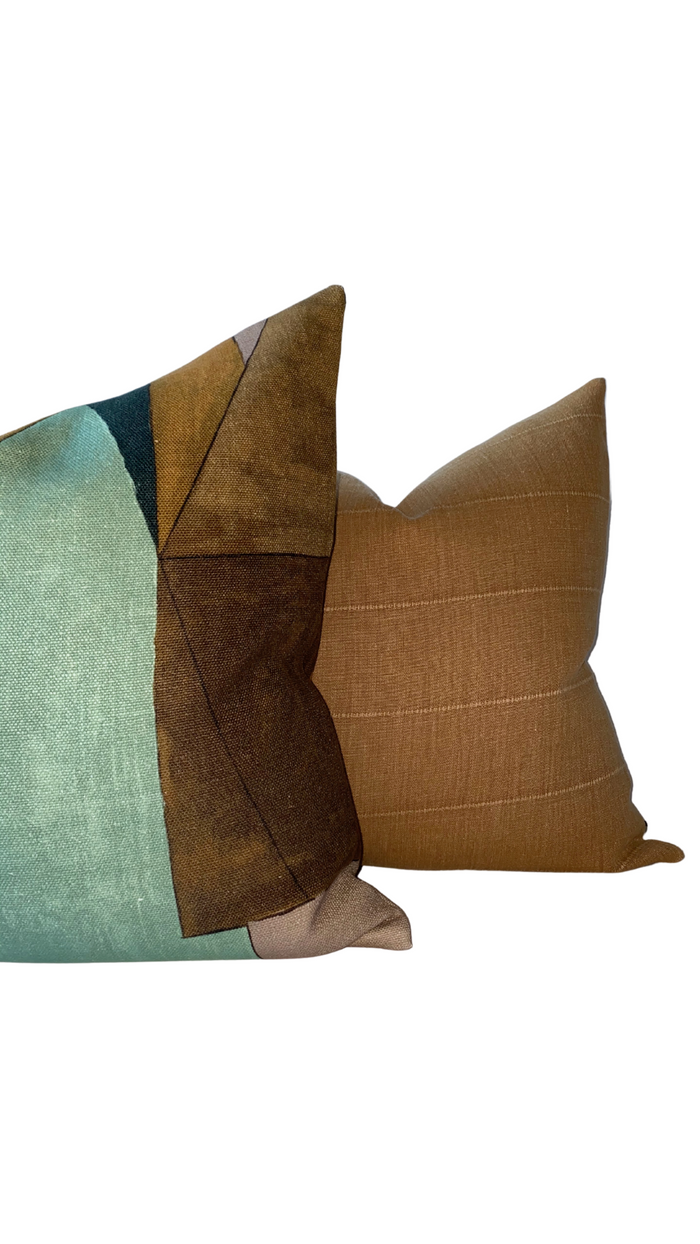 Dekowe Faso Pillow Cover In Alder Brown Rose Tarlow Textiles