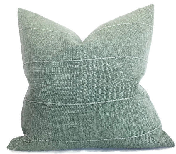 dekowe Faso Pillow Cover in Laurel Green Rose Tarlow Textiles