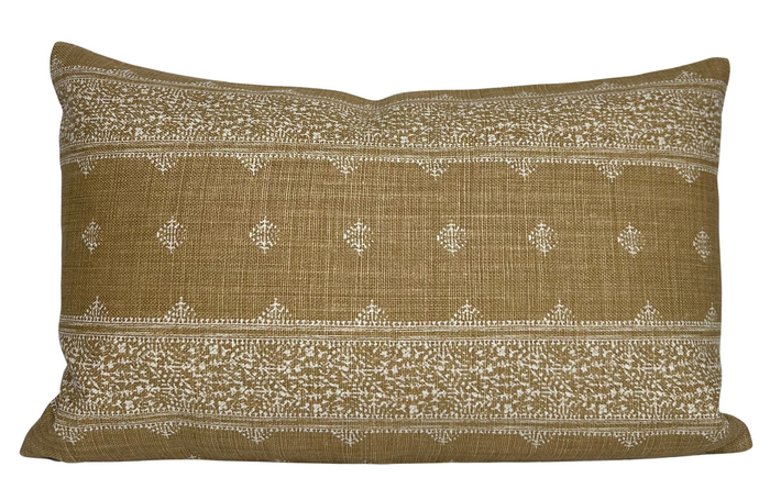 dekowe FEZ Pillow Cover in Brown Peter Dunham Textiles