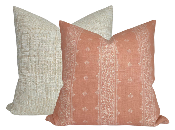 Dekowe Fez Pillow Cover In Terracotta Peter Dunham Textiles
