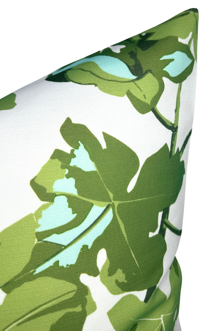 Dekowe Fig Leaf Pillow Cover In Original On White Indoor Outdoor Pillows Peter Dunham Textiles