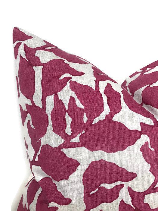 Dekowe Flores Pillow Cover In Sangria Walter G Pillows Decorative Throw Pillows