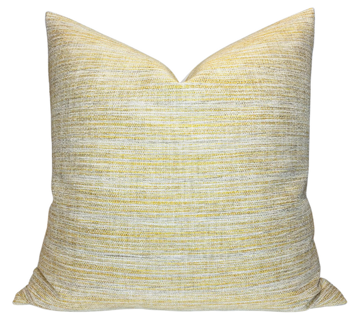 dekowe Formentera Pillow Cover in Ochre Schumacher Textiles